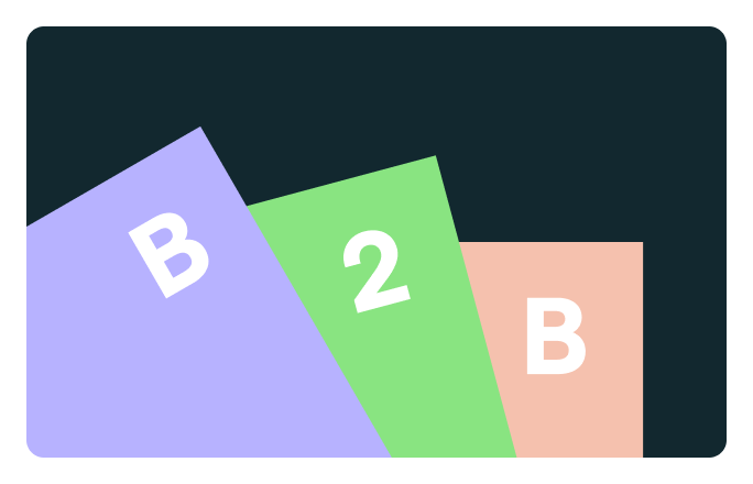 B2B Image on cards
